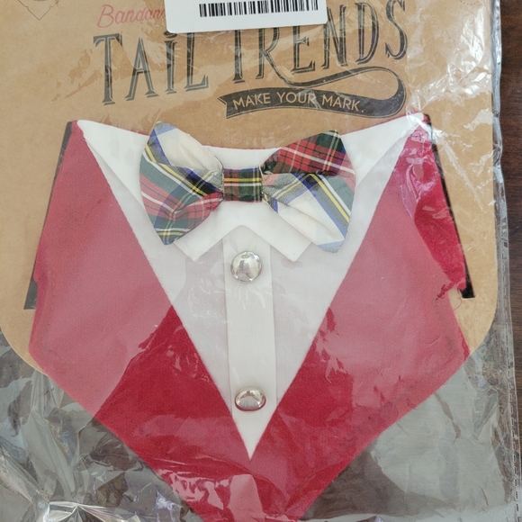 Tail Trends Formal Dog Tuxedo Wedding Bandana - Picture 4 of 4